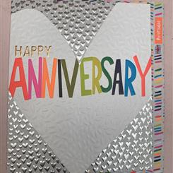Happy anniversary hearts card