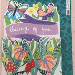 Colourful thinking of you card