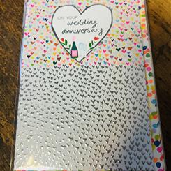 Anniversary heart gift card