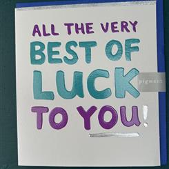 The best of luck card 