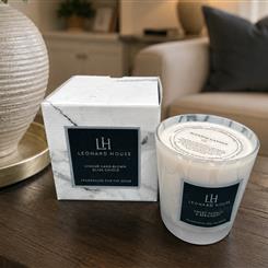 Leonard house sweet vanilla and bergamot candle in gift box 