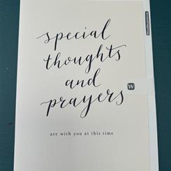Special thoughts and prayers 